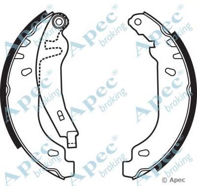APEC BRAKING shu660 -  Комплект тормозных колодок